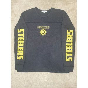 Junk Food Pittsburgh Steelers Black long Sleeve 2XL Men Thermal New NFL Football
